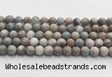 CGA921 15.5 inches 8mm faceted round blue angel skin beads wholesale