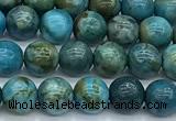 CGA926 15 inches 6mm round blue angel skin beads