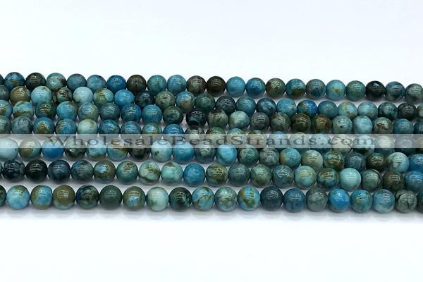 CGA926 15 inches 6mm round blue angel skin beads