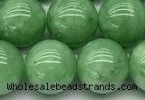 CGA932 15 inches 10mm round green angel skin beads