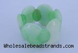 CGB150 8 inches fashion dyed white jade gemstone stretchy bracelet