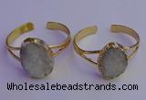 CGB2000 22*30mm - 25*30mm freeform druzy agate gemstone bangles