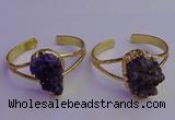 CGB2008 20*30mm - 25*30mm freeform druzy amethyst bangles