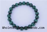 CGB215 2pcs 7.5 inches 4mm natural malachite gemstone bracelets