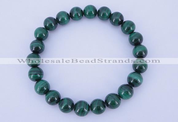 CGB218 2pcs 7.5 inches 10mm natural malachite gemstone bracelets