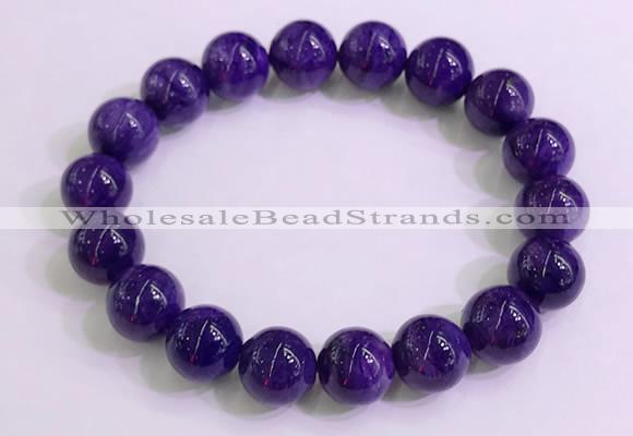 CGB2563 7.5 inches 10mm round charoite gemstone beaded bracelets