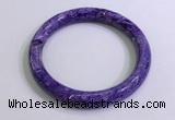 CGB2584 Inner diameter 60mm fashion charoite gemstone bracelet