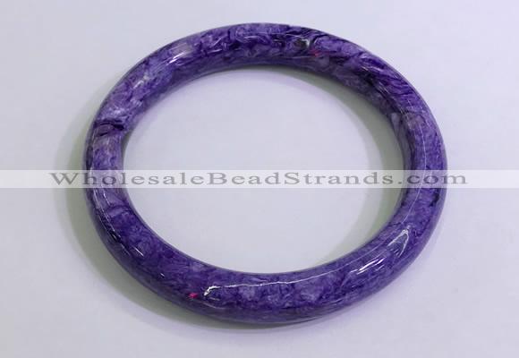 CGB2584 Inner diameter 60mm fashion charoite gemstone bracelet