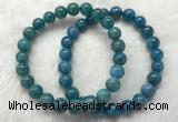 CGB2621 7.5 inches 8mm round natural apatite beaded bracelets