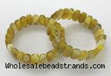 CGB3101 7.5 inches 8*15mm oval agate gemstone bracelets