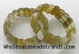 CGB3120 7.5 inches 10*20mm faceted oval agate bracelets