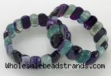 CGB3131 7.5 inches 10*20mm faceted oval agate bracelets