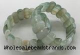 CGB3146 7.5 inches 11*23mm faceted oval agate bracelets