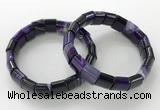 CGB3166 7.5 inches 12*15mm rectangle agate bracelets wholesale