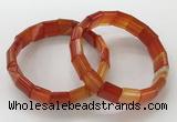 CGB3169 7.5 inches 12*15mm rectangle agate bracelets wholesale