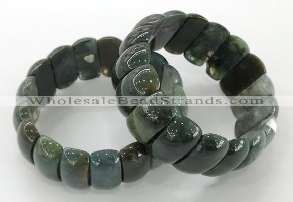 CGB3248 7.5 inches 12*25mm oval Indian agate bracelets