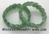 CGB3276 7.5 inches 10*15mm faceted marquise green aventurine bracelets