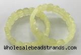 CGB3282 7.5 inches 10*15mm faceted oval lemon quartz bracelets