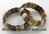 CGB3299 7.5 inches 10*20mm faceted oval mookaite bracelets