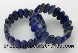 CGB3322 7.5 inches 10*20mm faceted oval lapis lazuli bracelets