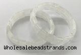 CGB3330 7.5 inches 10*15mm rectangle white crystal bracelets