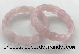 CGB3361 7.5 inches 10*15mm oval rose quartz bracelets