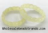 CGB3363 7.5 inches 10*15mm oval lemon quartz gemstone bracelets