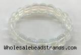 CGB3365 7.5 inches 10*15mm oval synthetic moonstone bracelets