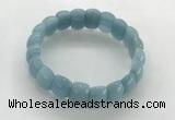 CGB3367 7.5 inches 10*15mm oval imitation aquamarine bracelets