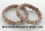 CGB3379 7.5 inches 10*15mm oval rhodochrosite bracelets wholesale