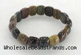 CGB3381 7.5 inches 10*15mm oval mixed tiger eye bracelets