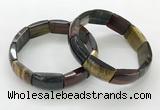 CGB3412 7.5 inches 15*21mm mixed yellow tiger eye gemstone bracelets