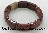 CGB3413 7.5 inches 15*21mm red jasper gemstone bracelets