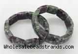 CGB3415 7.5 inches 15*21mm imitation ruby zoisite bracelets