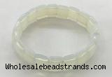 CGB3424 7.5 inches 12*15mm faceted rectangle opal bracelets