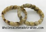 CGB3448 7.5 inches 10*15mm faceted marquise golden tiger eye bracelets