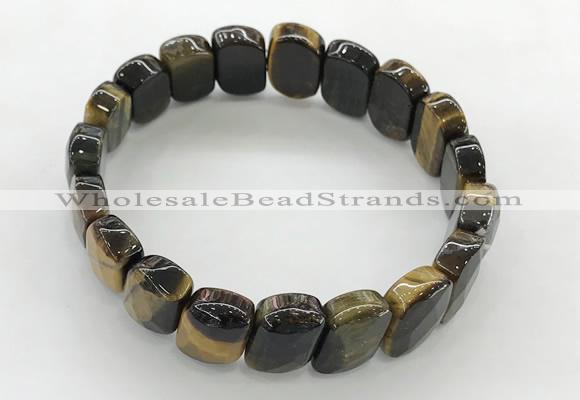 CGB3449 7.5 inches 10*15mm faceted marquise yellow tiger eye bracelets