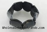 CGB3505 7.5 inches 30*40mm oval agate bracelets wholesale