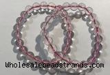 CGB4000 7.5 inches 8mm round rose quartz beaded bracelets