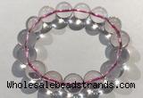 CGB4003 7.5 inches 14mm round rose quartz beaded bracelets