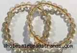 CGB4029 7.5 inches 8mm round citrine beaded bracelets wholesale