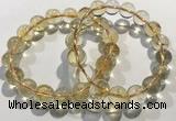 CGB4031 7.5 inches 10mm round citrine beaded bracelets wholesale