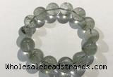 CGB4046 7.5 inches 13mm round green phantom quartz beaded bracelets