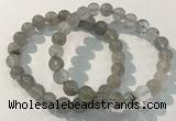 CGB4102 7.5 inches 8mm round rutilated quartz beaded bracelets