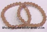 CGB4586 7.5 inches 7mm round sunstone beaded bracelets