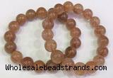 CGB4615 12mm - 13mm round golden rutilated quartz beaded bracelets