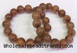 CGB4623 13mm - 14mm round golden rutilated quartz beaded bracelets