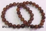 CGB4626 8mm - 9mm round red rutilated quartz beaded bracelets