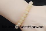 CGB5012 6mm, 8mm round honey jade beads stretchy bracelets