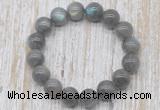 CGB5316 10mm, 12mm round labradorite beads stretchy bracelets